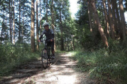 鈴養湖へ向かう林道