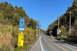 県道239号の上り坂