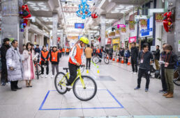 スタンディングを保つ土居高校の川上さん