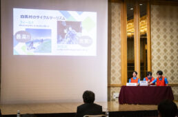 スピーチする白馬高校