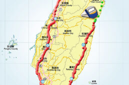 台湾一周行程マップ