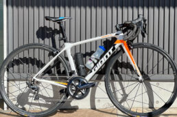 ツアーで使用したリムブレーキのTCR