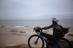 太平洋が見える場所で休憩