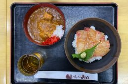 鯛丼とカレー