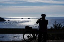 入江と漁業の様子