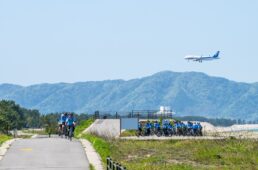 飛行機と自転車