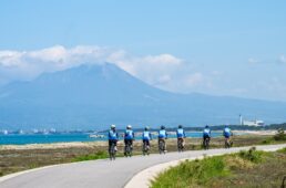 良い景色を眺めながらサイクリング