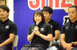 パリ五輪トラック代表候補選手　壮行会