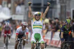 2014年のリエージュ〜バストーニュ〜リエージュをゴールスプリントで制したサイモン・ゲランス