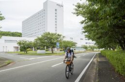 ホテルの眼前は海