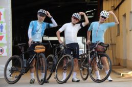 福井県から参加したグラベル仲間3人組