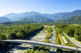 第2エイド〜第3エイドのコース中間にある「釜無川」