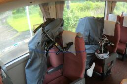 くろしおサイクル車内