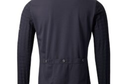 パールイズミ　ジップアップ スタンド シャツ