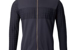 パールイズミ　ジップアップ スタンド シャツ