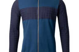 パールイズミ　ジップアップ スタンド シャツ