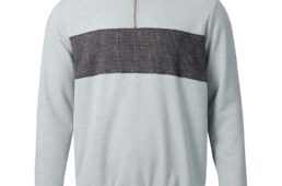 パールイズミ　クラッシック ハーフジップ スウェット