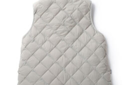 パッチワークライクボリュームダウンベスト