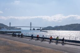 真横に海を感じながらのサイクリング