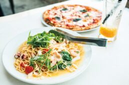 ペスカトーレビアンコとタコのピッツア