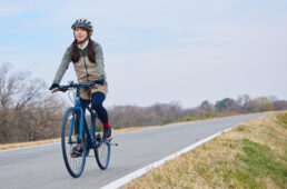 最初はサイクリングロードがおすすめ