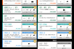 オプションセット一覧