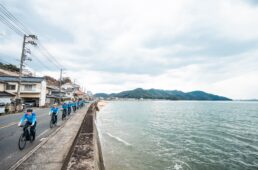 瀬戸内海を真横に感じながらのサイクリング