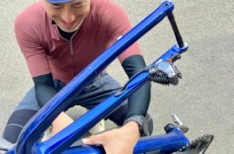 伊美社長の輪行チェック