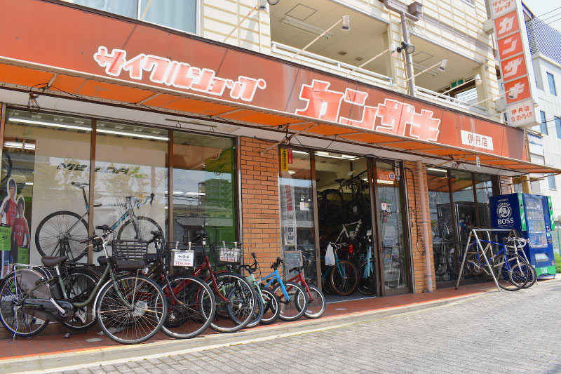 サイクルショップカンザキ 伊丹店の外観
