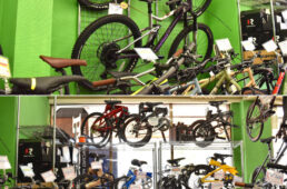 サイクルショップカンザキ 伊丹店の店内の様子