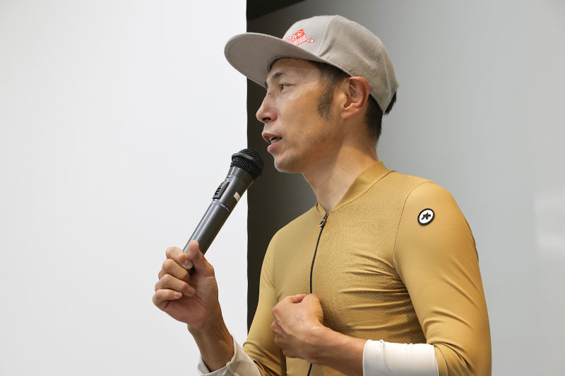 講師の56サイクル代表・筧 五郎さん
