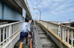 葛西橋の歩道橋