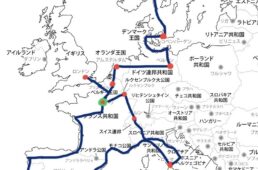 ヨーロッパ旅のマップ