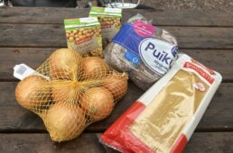 フィンランドのスーパーで調達した食材