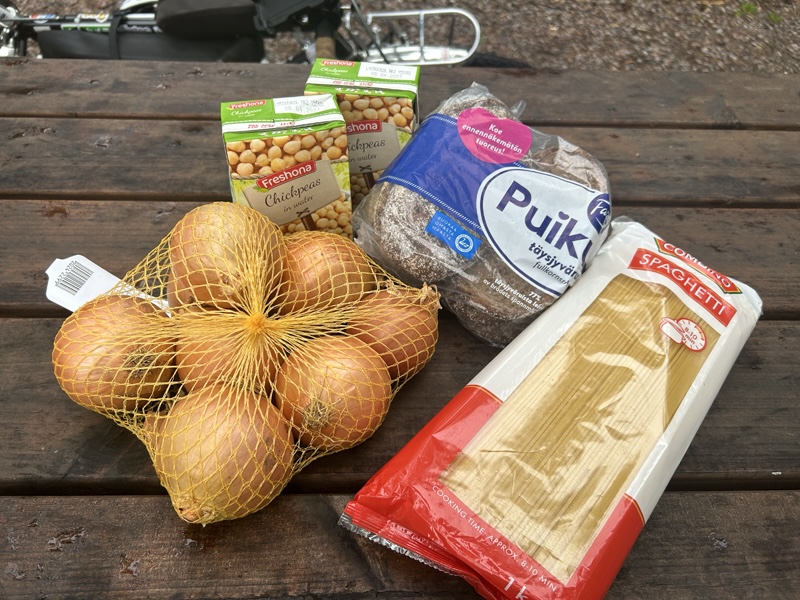 フィンランドのスーパーで調達した食材