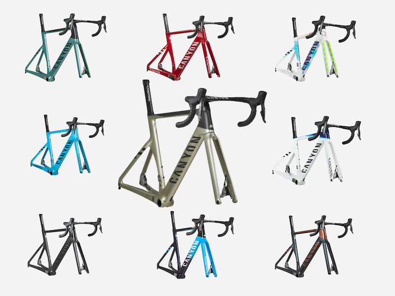 ジャンク品　canyon CF SLX モビスターカラー　プロバイクフレームのみ ジャンク品 canyon CF SLX モビスターカラー プロバイクフレーム