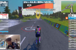 後続に大差をつけてゴールへと向かうゲストライダーの三島さん