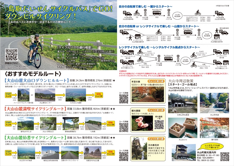 大山エリアおすすめルート