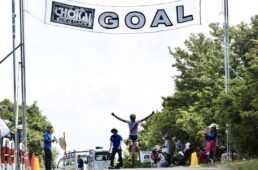 才田選手のヒルクライムフィニッシュ