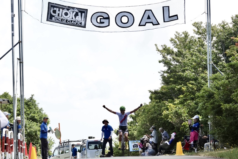 才田選手のヒルクライムフィニッシュ