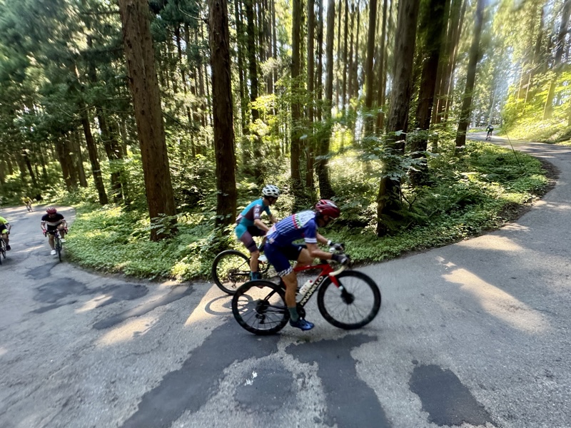 最初の激坂区間