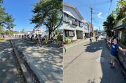 スタート前に会場周辺をパレード走行