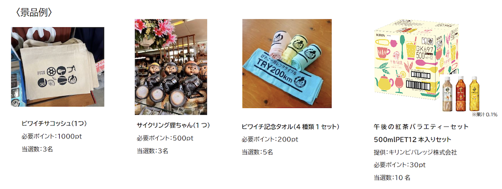 ビワイチ サイクリングマイレージ第５期