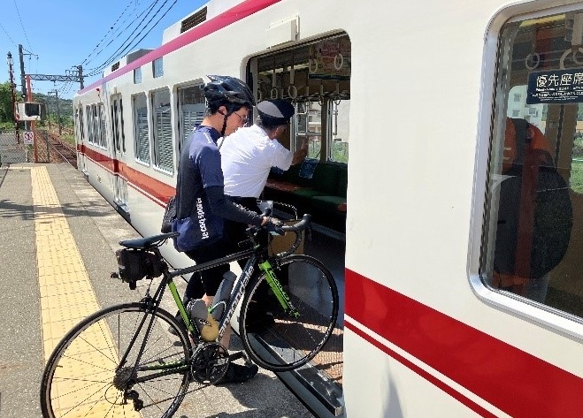 神戸電鉄粟生線サイクルトレイン実証実験　イベント