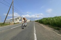 内陸の農業地帯を行く