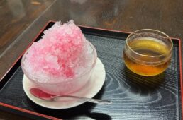 紫蘇水のかき氷