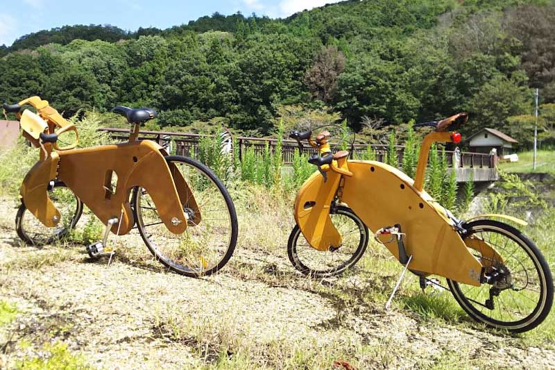 木工工芸　自転車　作者不明 ほぼ木で”ロードバイクを作った人【試乗あり】｜サイクル