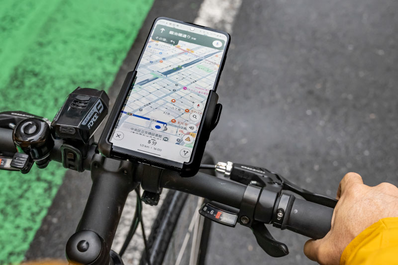 自転車でスマホナビはOKか?