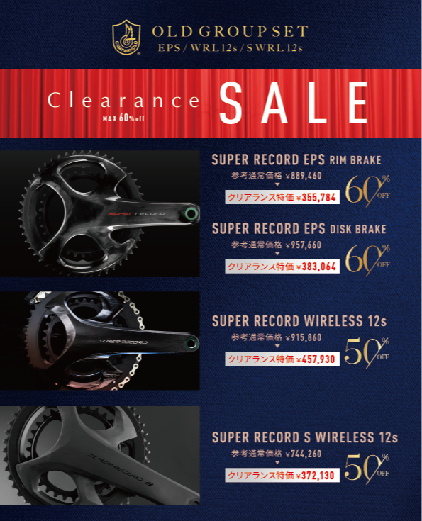 カンパニョーロ・旧グループセット・クリアランスセール