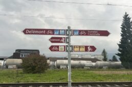 スイスの自転車道の